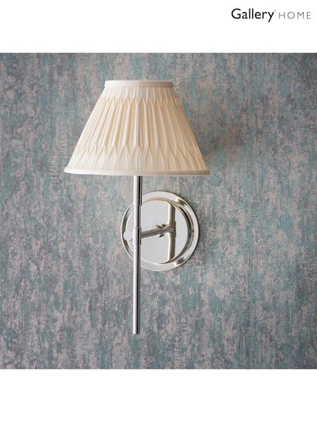 Gallery Home Nickel Renner 1 Wall Light (W28006) | £50