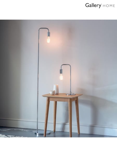 Gallery Home Chrome Ruben Table Lamp (W28015) | £60