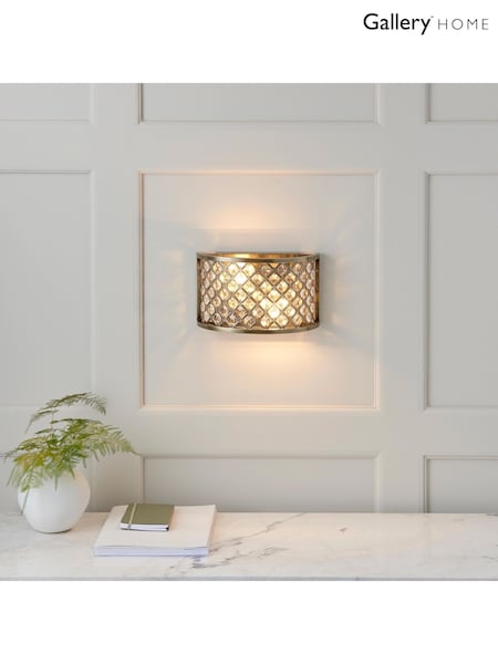 Gallery Home Brass Hudson Wall Light Antique 255mm (W28021) | £100