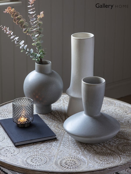 Gallery Home White Nara Vase (W28065) | £40
