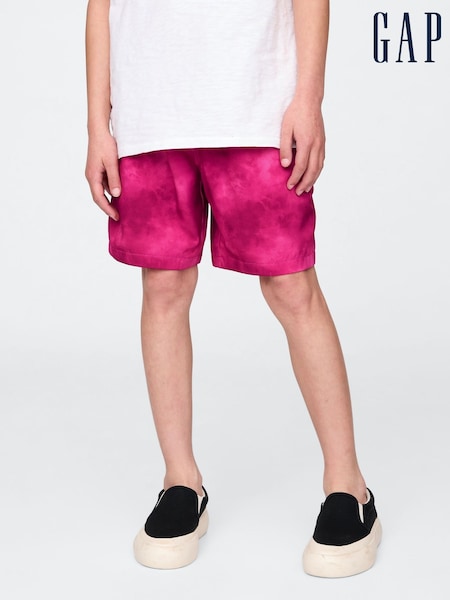 Gap Pink Tie-Dye Quick-Dry Lined Shorts (4-13yrs) (W28353) | £20