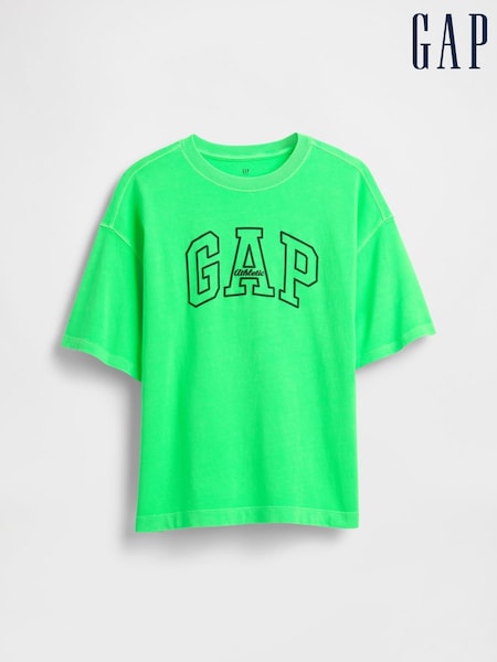 Gap Green Heavyweight Athletic Logo Short Sleeve T-Shirt (4-13yrs) (W28355) | £18