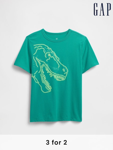 Gap Green Vintage Graphic T-Shirt (4-13yrs) (W28366) | £10