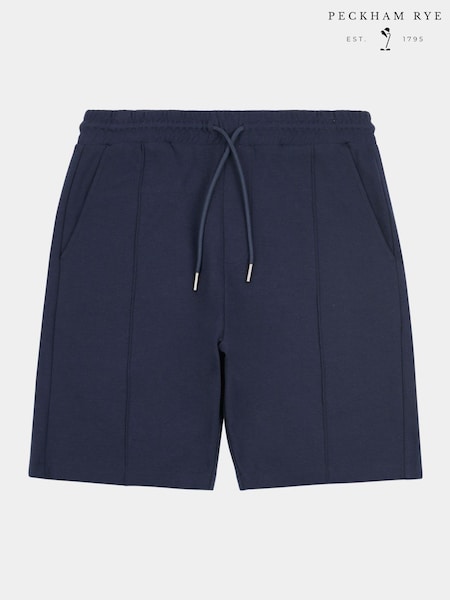 Peckham Rye Blue Mens Pintuck Shorts (W28437) | £40