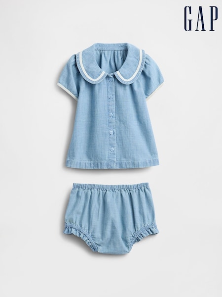 Gap Blue Denim Outfit Set (Newborn-24mths) (W28442) | £25