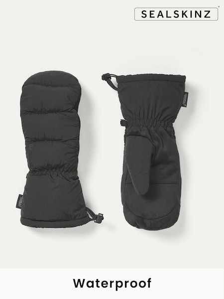 Sealskinz Womens Langley Waterproof Lightweight Insulated Puffer Black Mittens (W28463) | £65