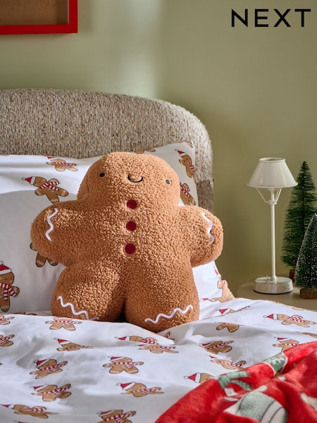 Gingerbread Christmas Cushion (W28476) | £20