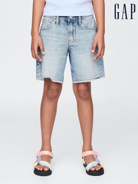 Gap Blue Low Rise Stride Denim Bermuda Shorts (5-13yrs) (W28479) | £25