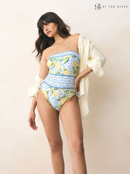 B by Ted Baker Tummy Control Bandeau Swimsuit (W28485) | £68