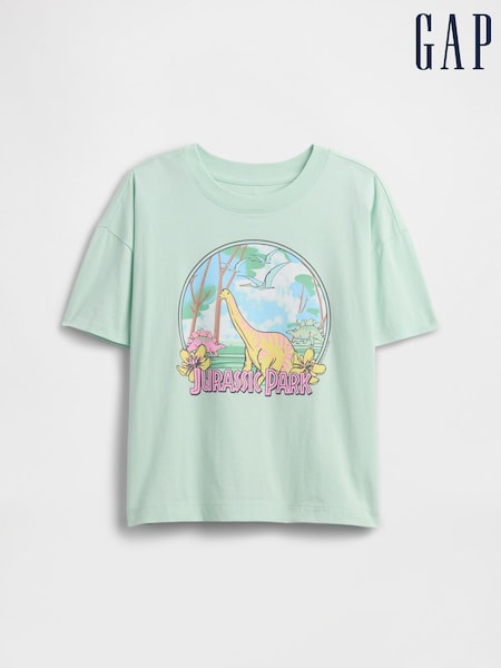 Gap Light Green Jurassic Park Graphic Short Sleeve T-Shirt (4-13yrs) (W28488) | £30