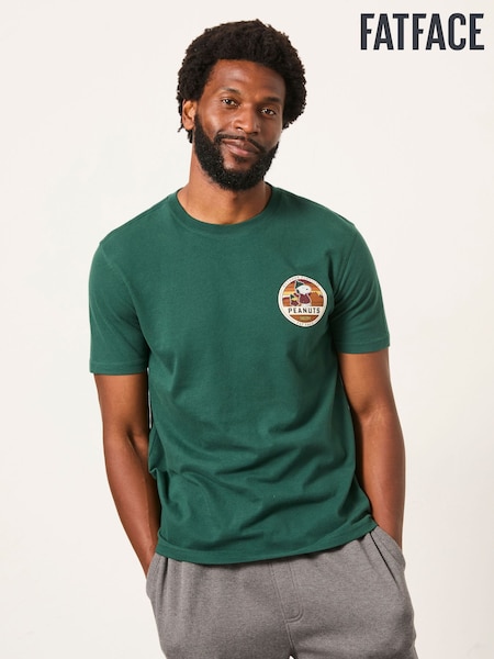 FatFace Green Snoopy T-Shirt (W28505) | £29.50