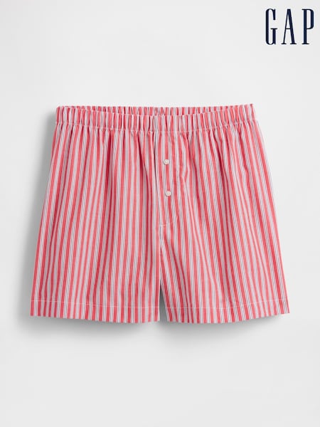 Gap Red Poplin Pyjama Boxer Shorts (W28615) | £25