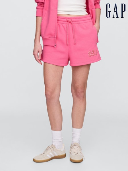Gap Pink Vintage Logo Pull On Shorts (W28626) | £25