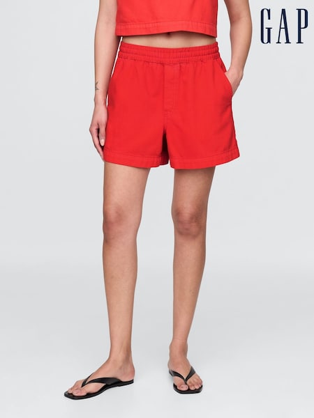 Gap Red UltraSoft Denim Easy Shorts (W28634) | £40