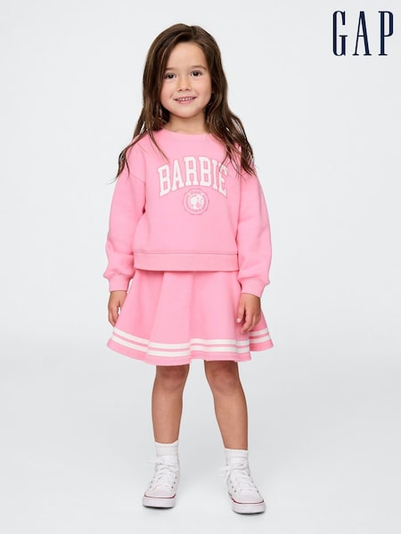Gap Pink Barbie VintageSoft Sweatshirt and Skort Set (6mths-5yrs) (W28676) | £40