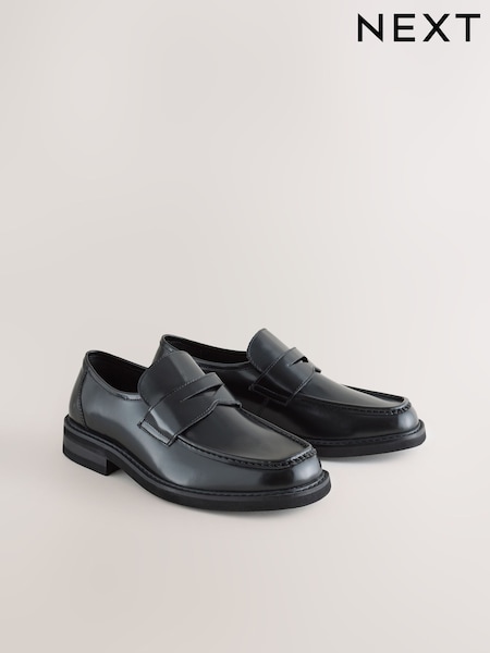 Black Square Toe Loafers (W28787) | £62