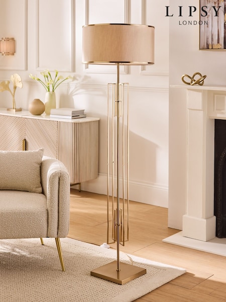 Lipsy Brass Framed Floor Lamp (W28927) | £265