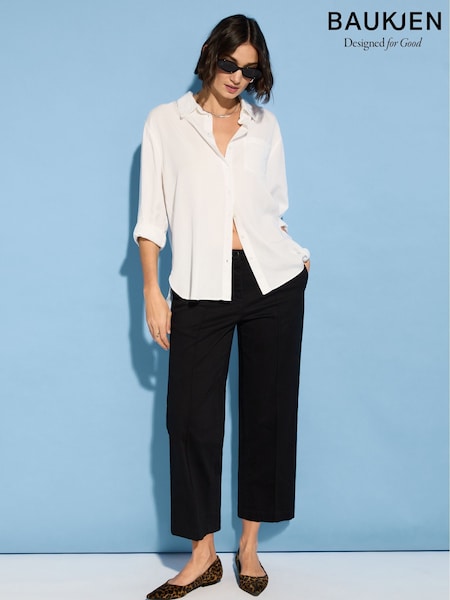 Baukjen Taylo Cropped Black Trousers (W28970) | £119