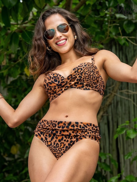 Pour Moi Black Roll Top Free Spirit Bikini Briefs (W28986) | £24