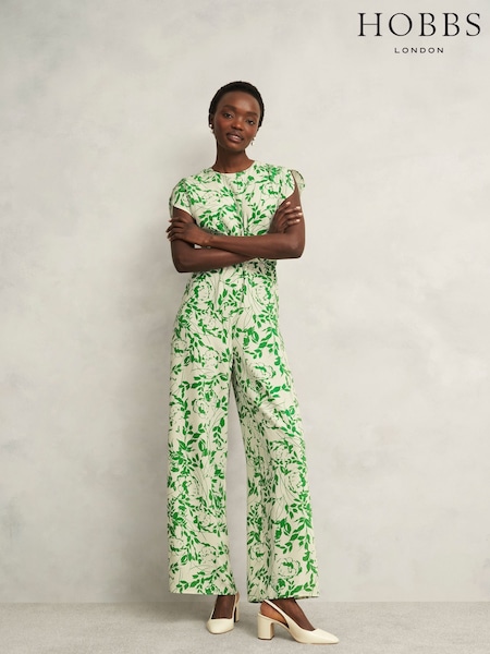 Hobbs White Petite Cressida Jumpsuit (W29014) | £189