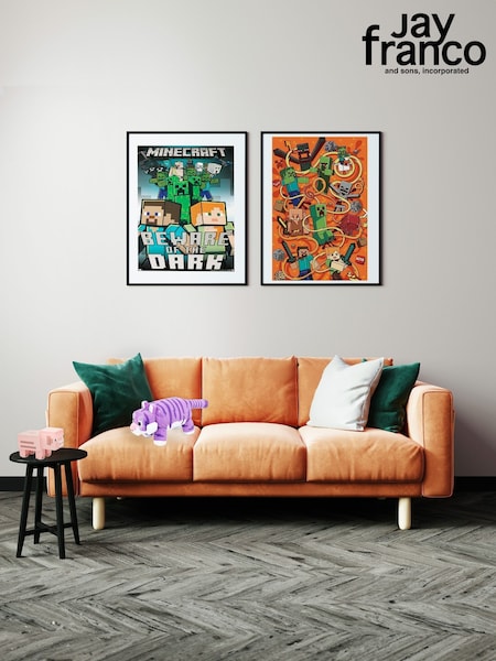 Jay Franco Minecraft Purple Tiger Plush Pillow (W29050) | £30