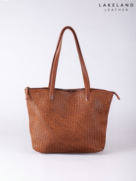 Lakeland Leather Brown Wreay Shopper Bag (W29339) | £85