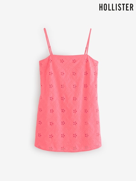 Hollister Pink Strappy Shift Mini Dress (W29432) | £50