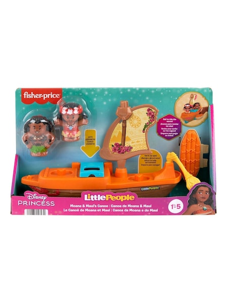 Mattel Games Fisher Price Little People Moana and Mauis Canoe (W29439) | £19