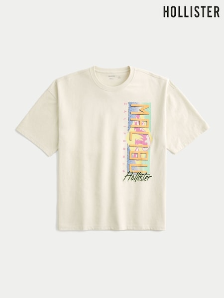 Hollister Oversized Logo T-Shirt (W29528) | £26