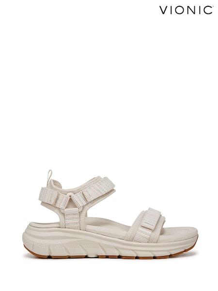 Vionic Regular Fit Cream Walk Max Wanderer Walking Sandals (W29620) | £130