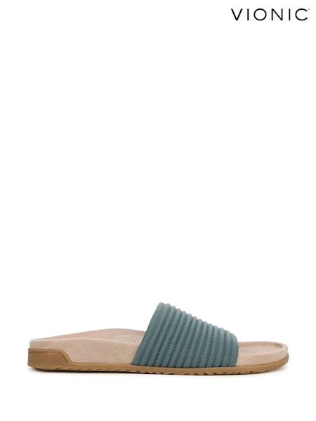 Vionic Regular Fit Evie Knit Black Sliders (W29627) | £110