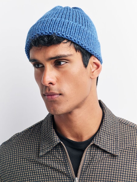 Universal Works Blue Short Watch Cap (W29638) | £50