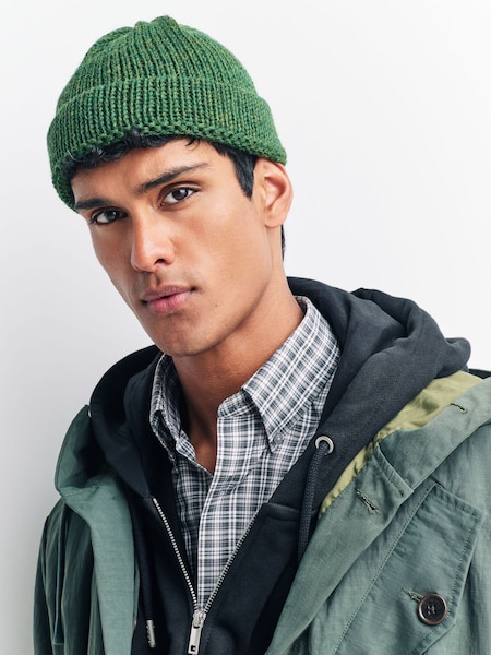 Universal Works Green Short Watch Cap (W29639) | £50
