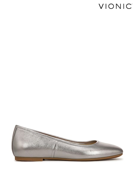 Vionic Wide Fit Metallic Orinda 2 Ballet Flats (W29643) | £120