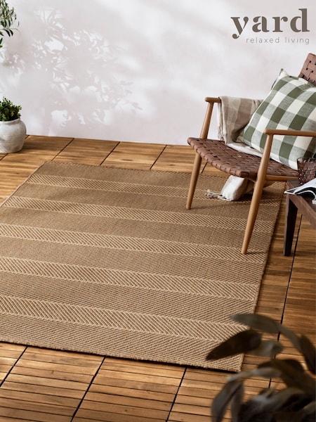 Yard Natural Pentle Jute Effect Indoor/Outdoor Rug (W29715) | £54 - £74