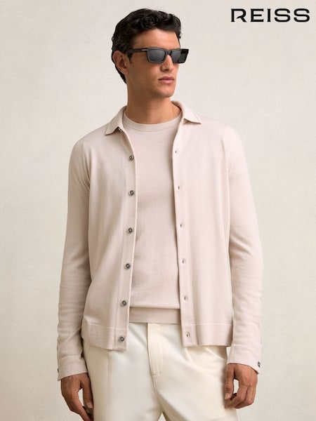 Reiss Beige Forbes Cardigan (W29742) | £118