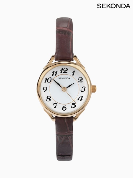 Sekonda Ladies Harley Leather Strap Watch (W29775) | £35