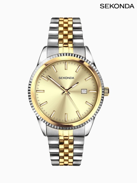 Sekonda Mens Classic 40mm King Watch Stainless Steel Bracelet Dial (W29777) | £60