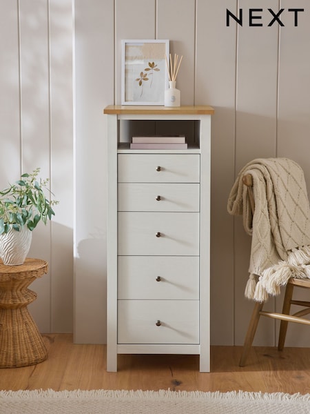 Chalk Malvern Paint Effect 5 Drawer Chest of Drawers (W29818) | £299