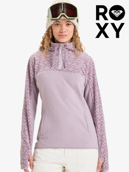 Roxy Purple Sayna Half Zip Ski Layer Fleece (W29867) | £55