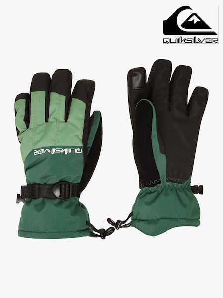 Quiksilver Green Mission Logo Ski Gloves (W29873) | £50