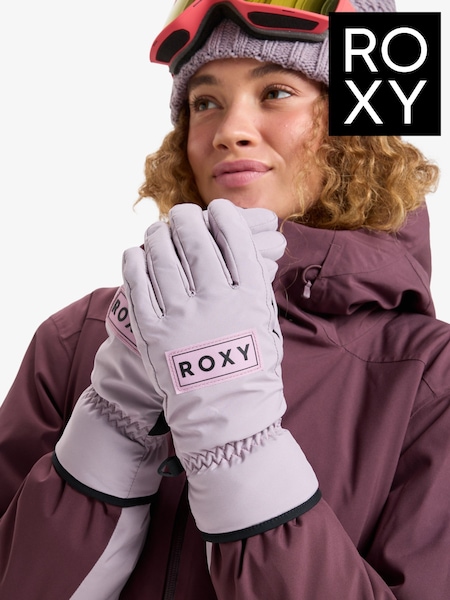 Roxy Purple Freshfield Logo Ski Gloves (W29881) | £45