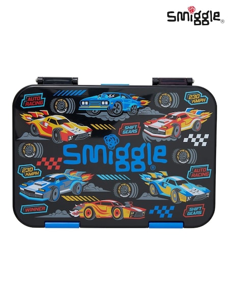 Smiggle Black Medium Curious Bento Lunchbox (W29992) | £27