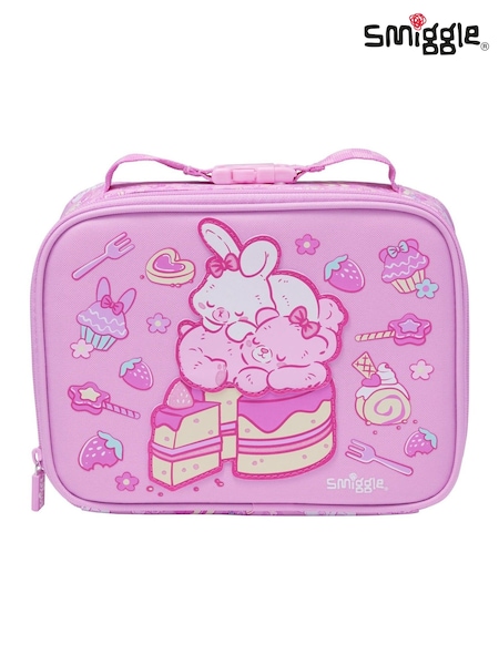 Smiggle Pink Out & About Teeny Tiny Square Lunchbox (W29995) | £13.50