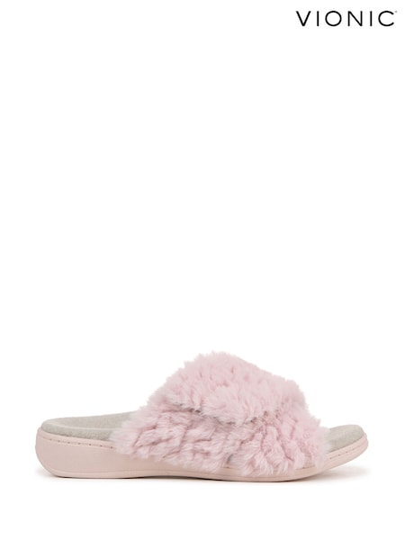 Vionic Regular Fit Pink Relax II Open Toe Arch Support Slippers (W30188) | £75