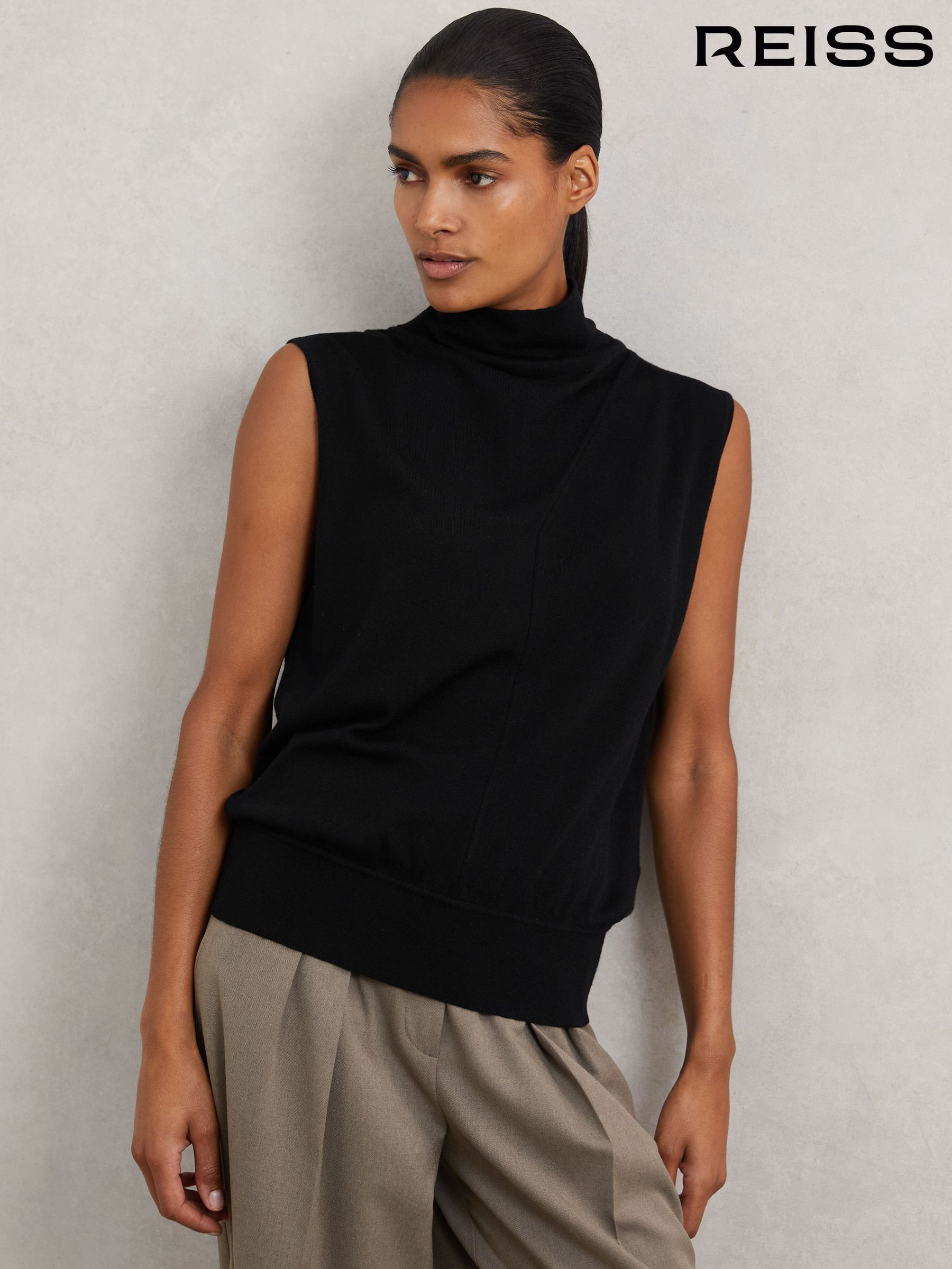 トップス Mary logo knit tops Black Women's Knitted Tops - Shop your new knit top online | VILA®