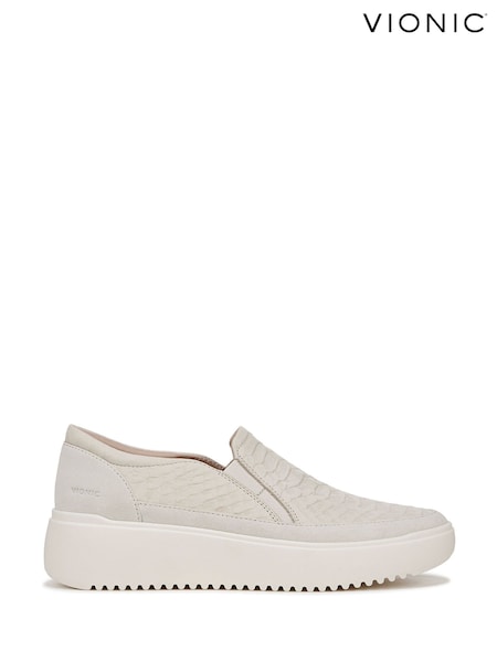 Vionic Wide Fit Blue Kearny Arch Support Slip On Trainers (W30222) | £125