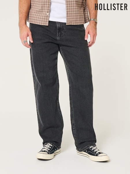 Hollister Baggy Black Jeans (W30257) | £40