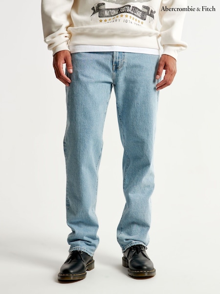 Abercrombie & Fitch Blue Straight Leg Jeans (W30440) | £65