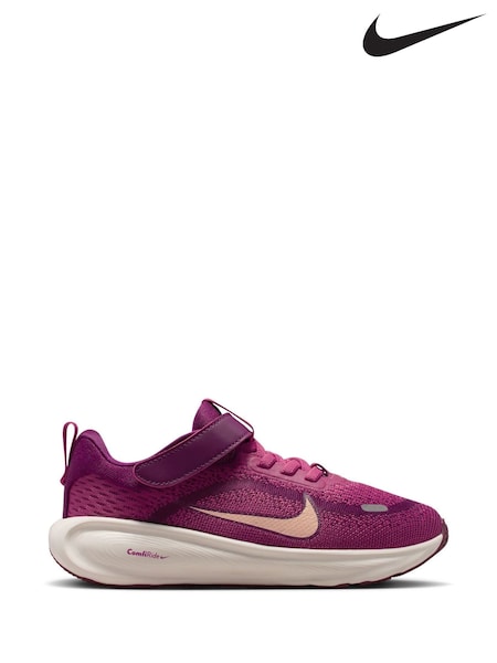 Nike Pink Beet and Bordeaux Red Junior Stellar Ride Trainers (W30471) | £43